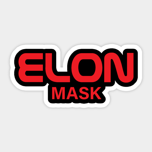 Elon Mask - Nasa worm logo Sticker by TheHippiest